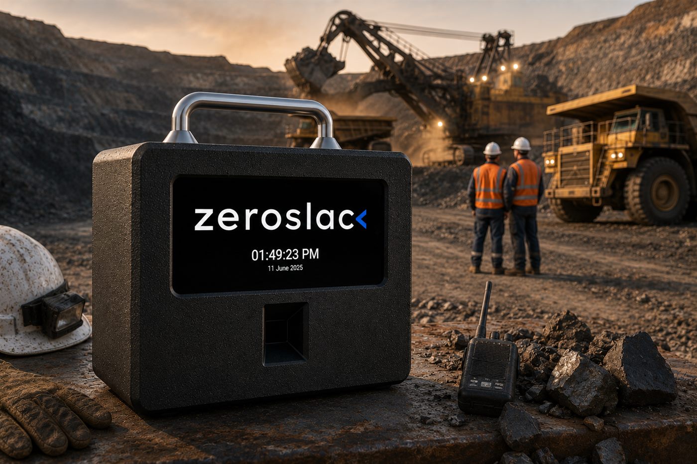 Zack Portable biometric clocking on a mining site