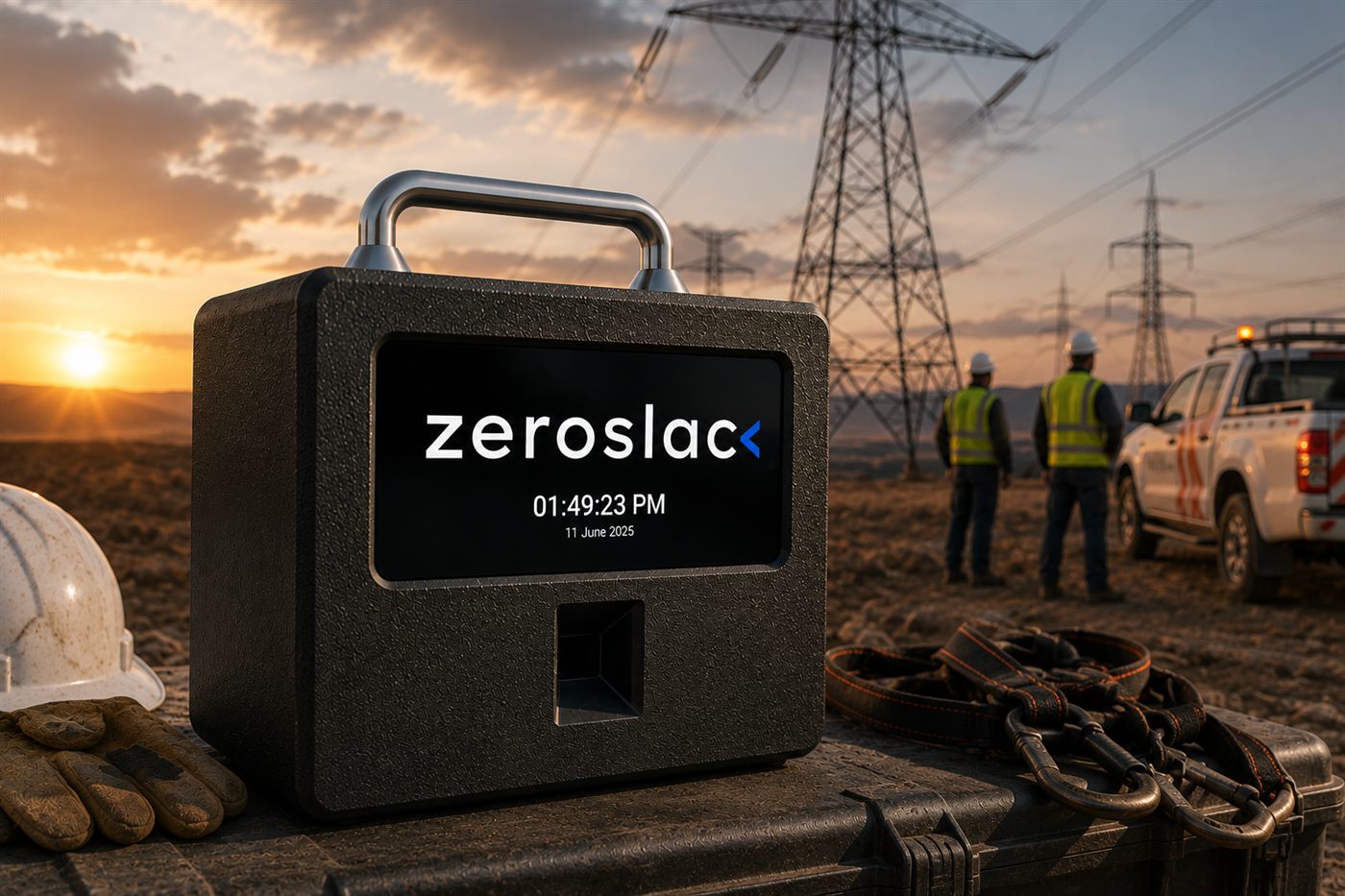 Zack Portable terminal used on a remote power site